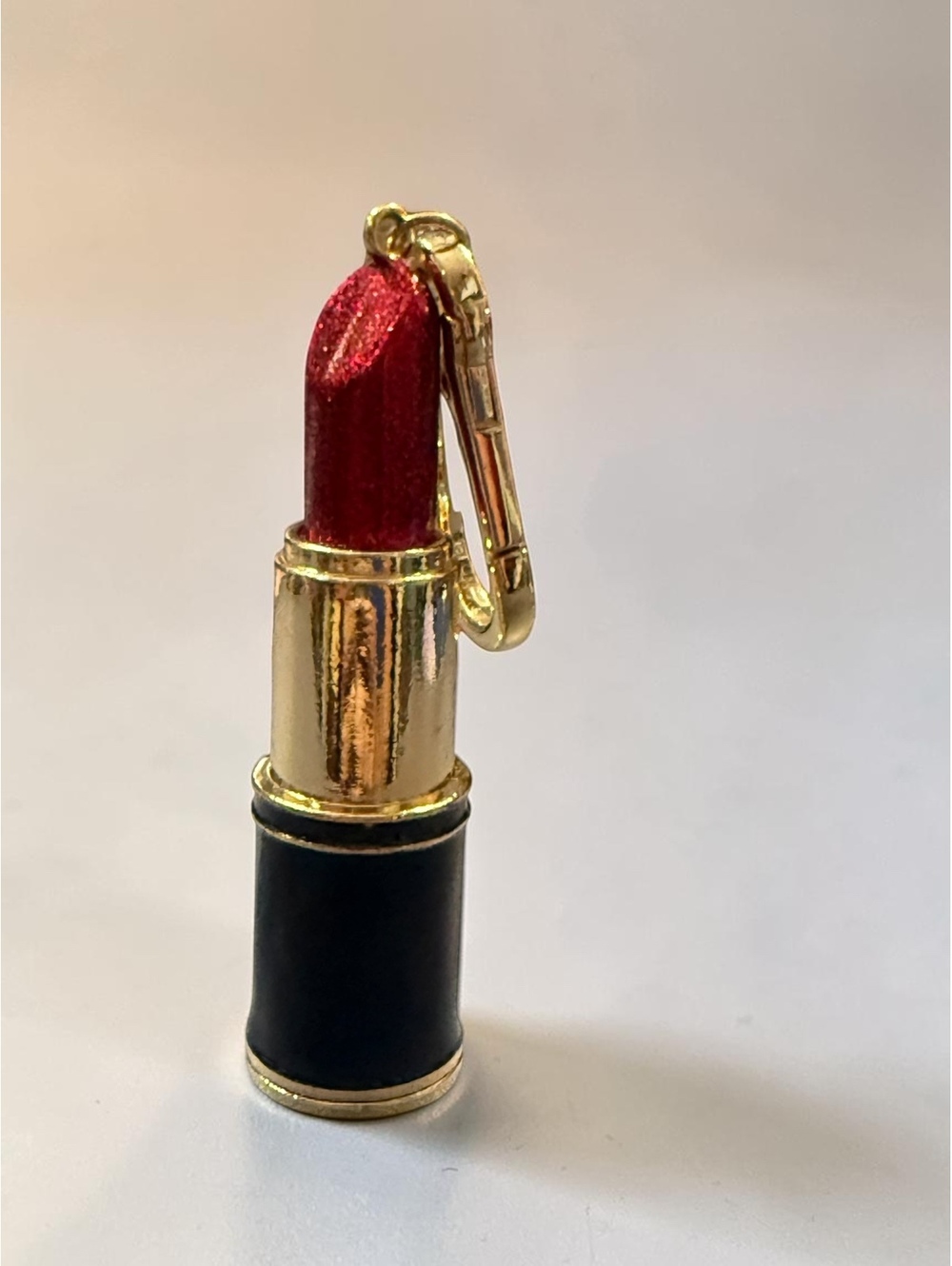 Sephora x BaubleBar Lipstick Bag Charm Keychain Red Black Gold Limited Edition